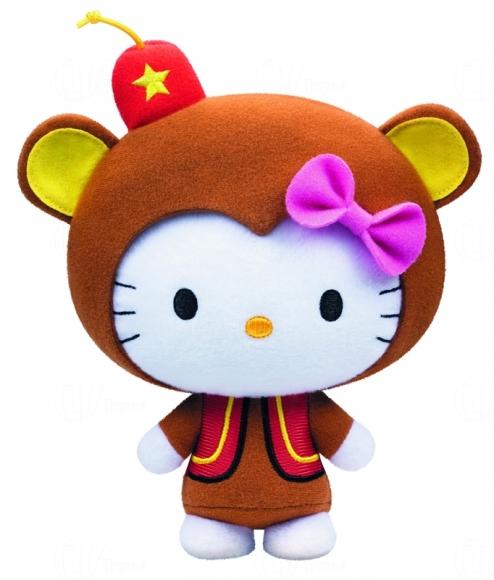 hello kitty circus clown plush