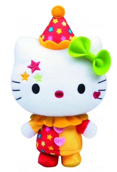 clown hello kitty plush