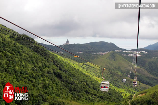  näkymä isoon Buddhaan Ngong Ping 360-köysiradalta