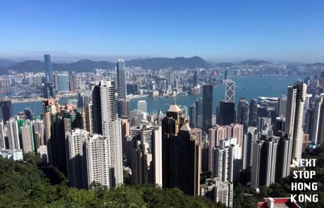 Dag Uitzicht vanaf Victoria Peak in Hong Kong