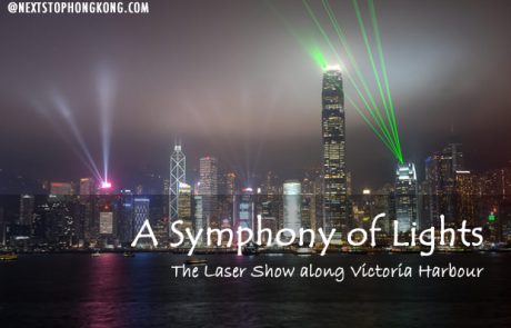 A Symphony of Lights Laser Show along Victoria Harbour