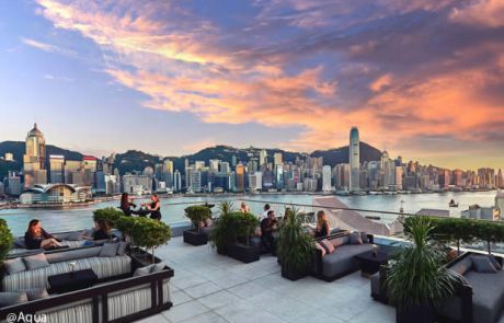 Aqua Spirit Rooftop Bar Garden Terrace Hong Kong